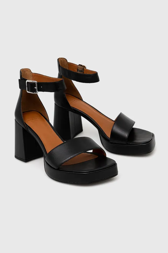 Kožené sandále Vagabond Shoemakers FIONA čierna