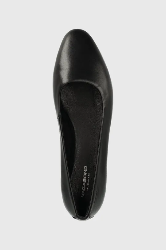 fekete Vagabond Shoemakers bőr balerina cipő SANDY