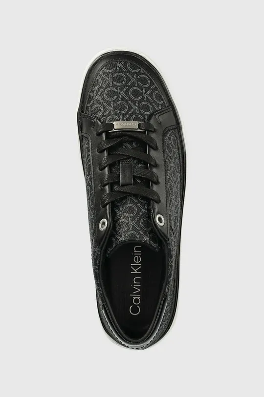 čierna Tenisky Calvin Klein CUPSOLE FLATFORM LACE UP - MONO