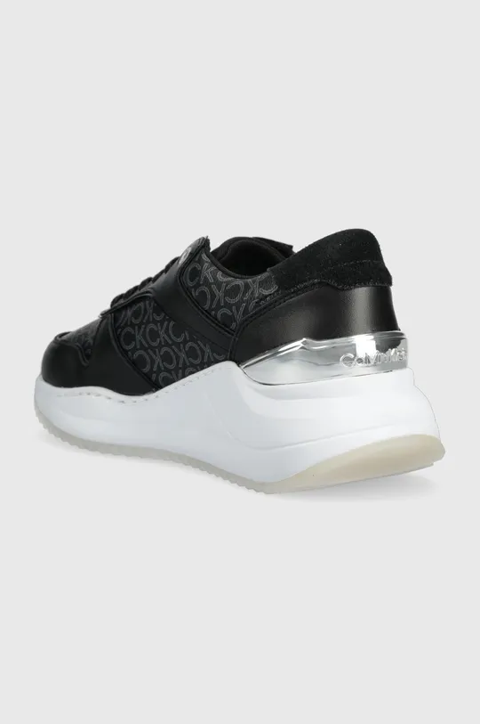 Calvin Klein sneakersy CHUNKY INTERN WEDGE LACE UP-MONO Cholewka: Materiał syntetyczny, Skóra naturalna, Wnętrze: Materiał tekstylny, Podeszwa: Materiał syntetyczny