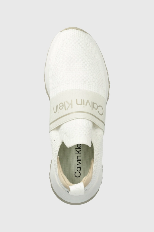 білий Кросівки Calvin Klein KNIT RUNNER SLIP ON