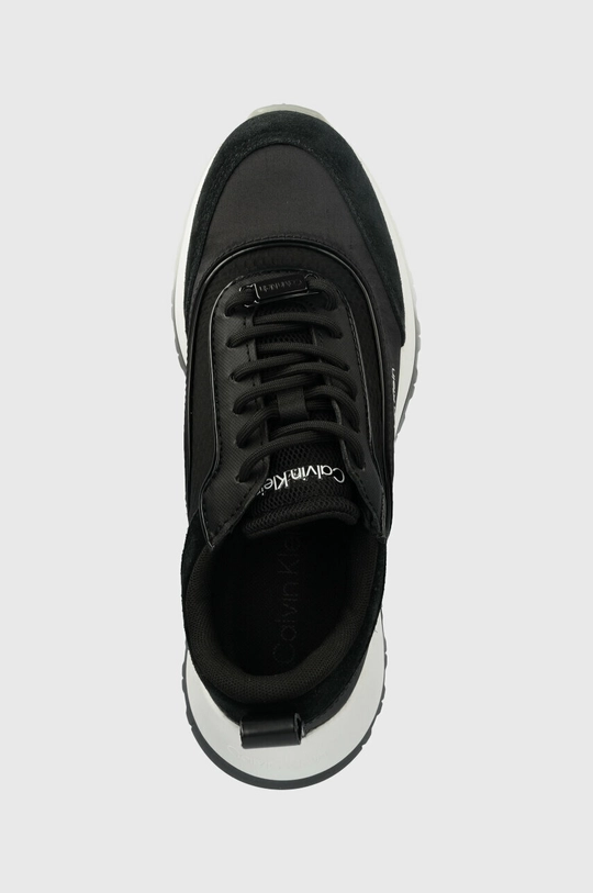 crna Tenisice Calvin Klein RUNNER LACE UP - LTH/SAT