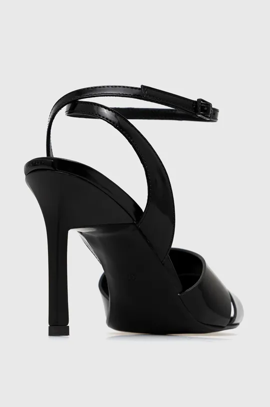Δερμάτινα σανδάλια Calvin Klein GEO STIL SANDAL 90HH μαύρο
