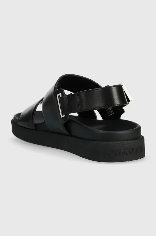 Kožené sandále Calvin Klein ADJ SANDAL W/HW  Zvršok: Prírodná koža Vnútro: Syntetická látka Podrážka: Syntetická látka