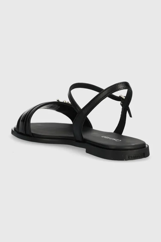 Kožne sandale Calvin Klein ALMOND SANDAL W/HW  Vanjski dio: Prirodna koža Unutrašnji dio: Prirodna koža Potplat: Sintetički materijal