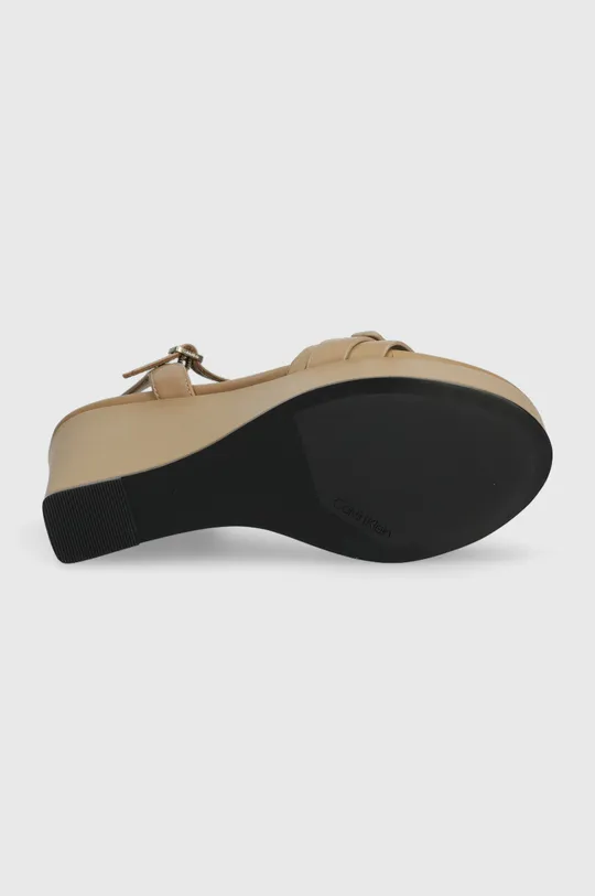 Kožené sandále Calvin Klein WEDGE 70HH W/HW Dámsky