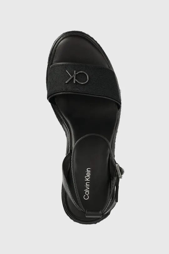 czarny Calvin Klein sandały WEDGE 50HH W/HW - JQ