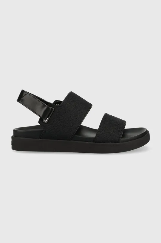 črna Sandali Calvin Klein ADJ SANDAL W/HW - JQ Ženski