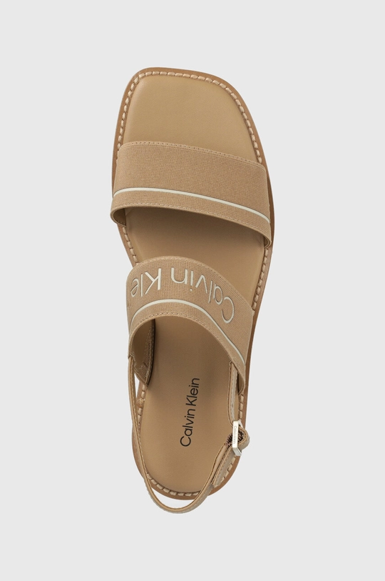 beżowy Calvin Klein sandały SQUARED SANDAL HE