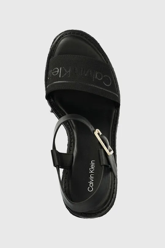 čierna Sandále Calvin Klein WEDGE 70HH - HE
