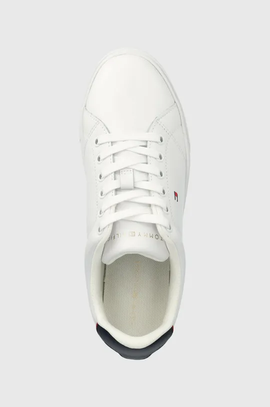 λευκό Δερμάτινα αθλητικά παπούτσια Tommy Hilfiger ESSENTIAL COURT SNEAKER