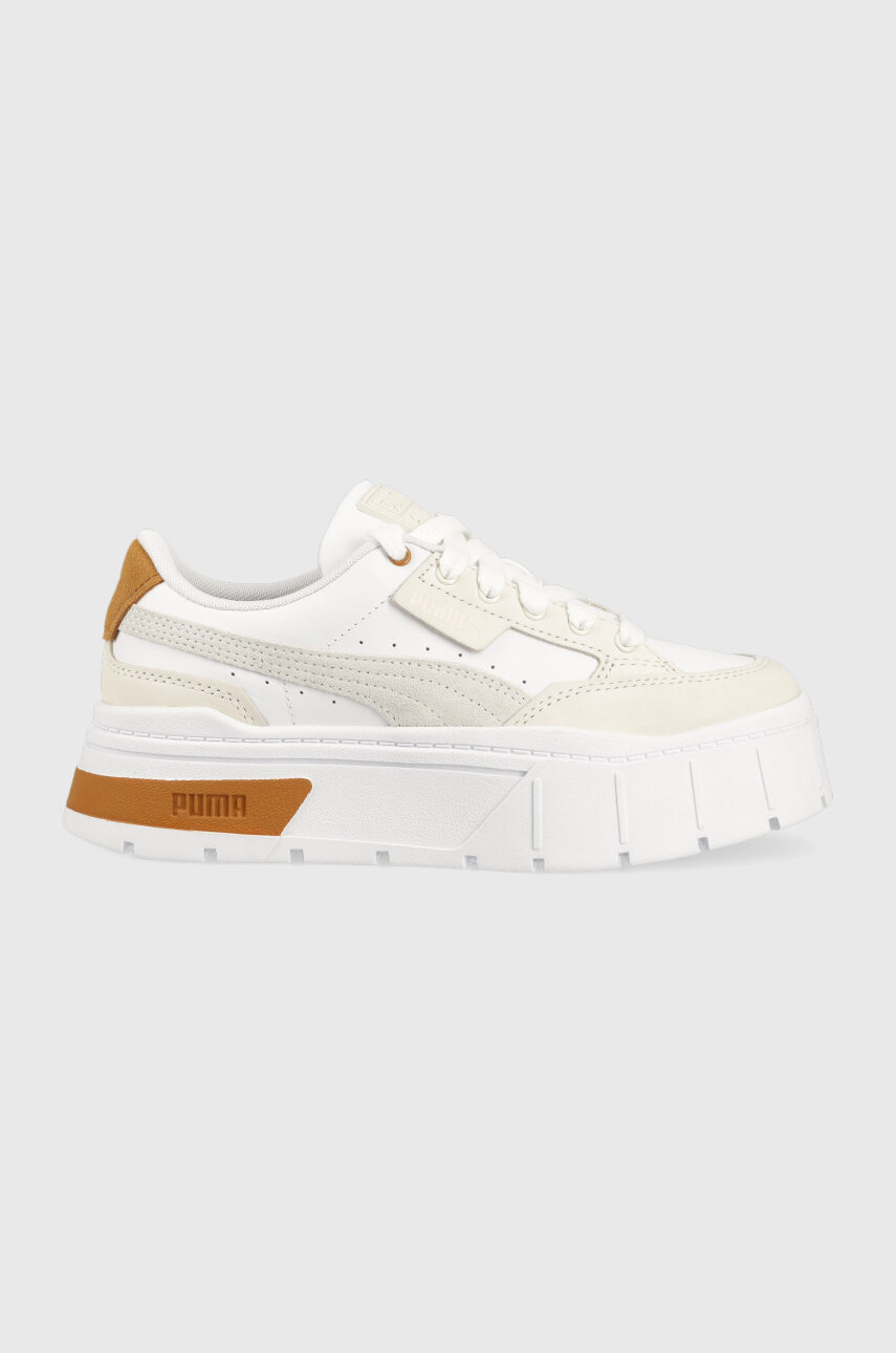 bianco Puma sneakers in pelle Mayze Stack Luxe Wns Donna