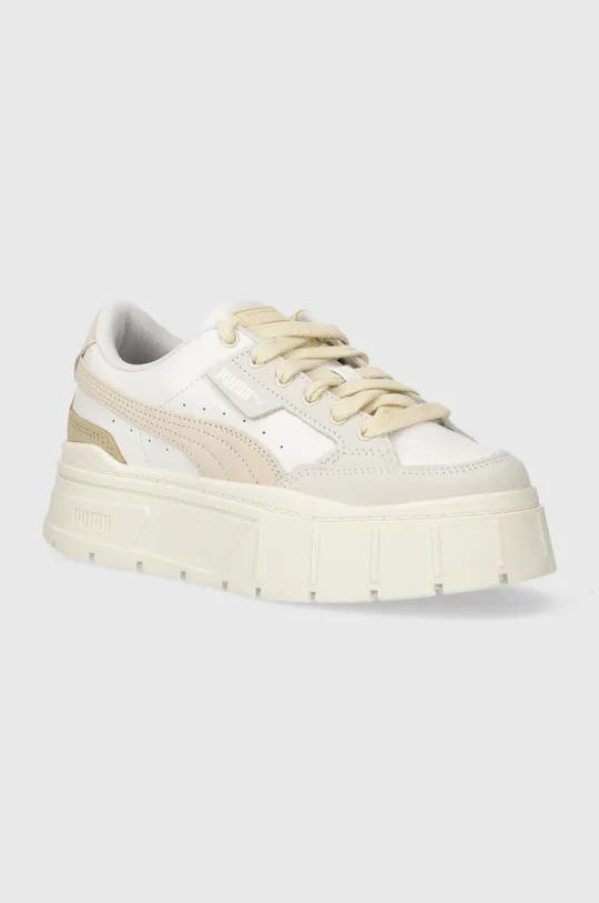 beige Puma sneakers in pelle Mayze Stack Luxe Wns Donna