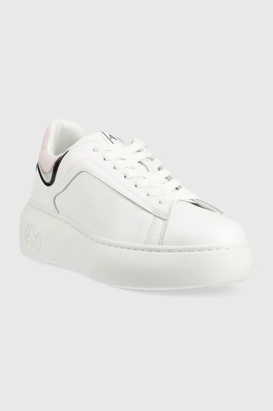 Armani Exchange sneakersy skórzane biały