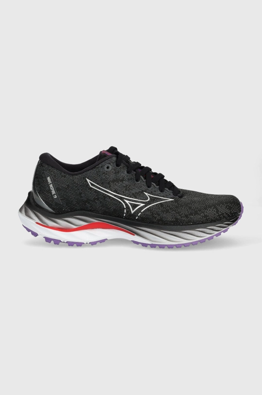 чёрный Обувь для бега Mizuno Wave Inspire 19 Женский