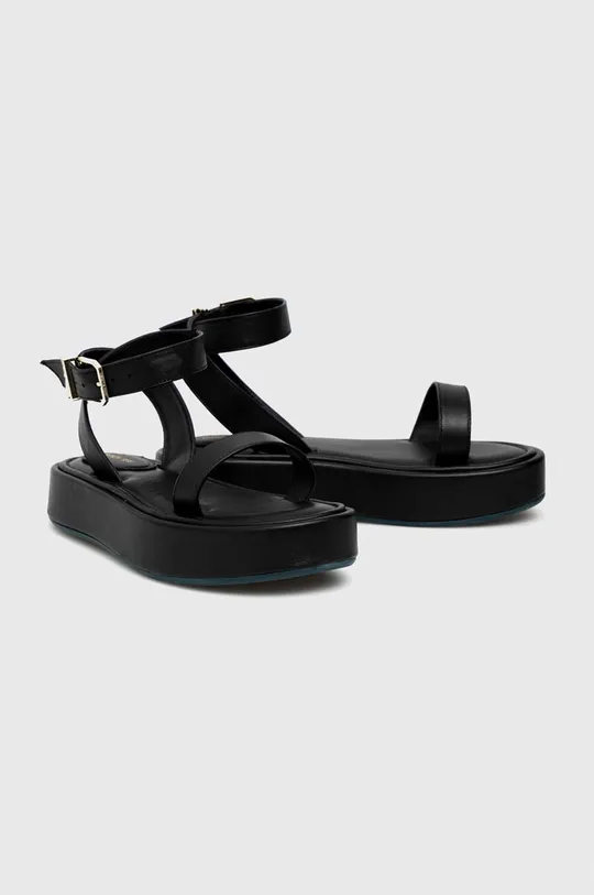 Kožené sandále Patrizia Pepe čierna