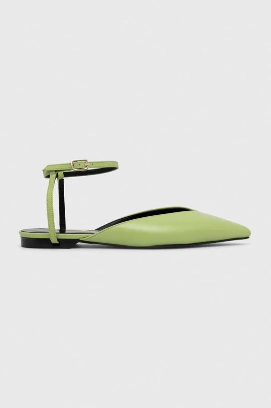 zöld Patrizia Pepe bőr balerina cipő Női