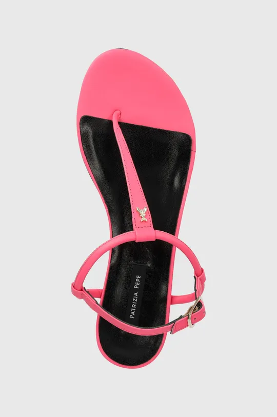 ružová Kožené sandále Patrizia Pepe