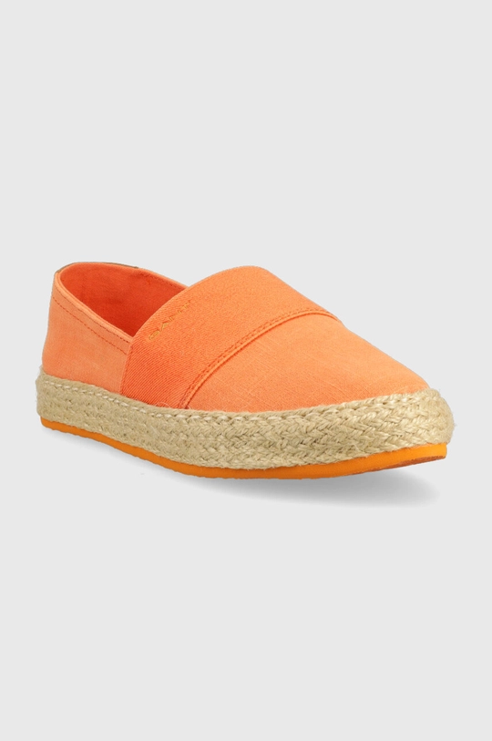 Gant espadryle Raffiaville pomarańczowy