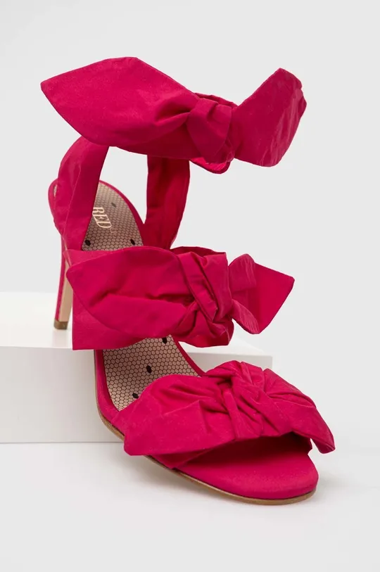 Red Valentino sandały Cholewka: Materiał tekstylny, Wnętrze: Materiał tekstylny, Podeszwa: Skóra naturalna