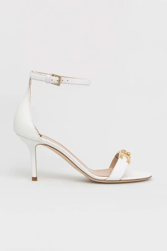 bijela Kožne sandale Elisabetta Franchi Ženski