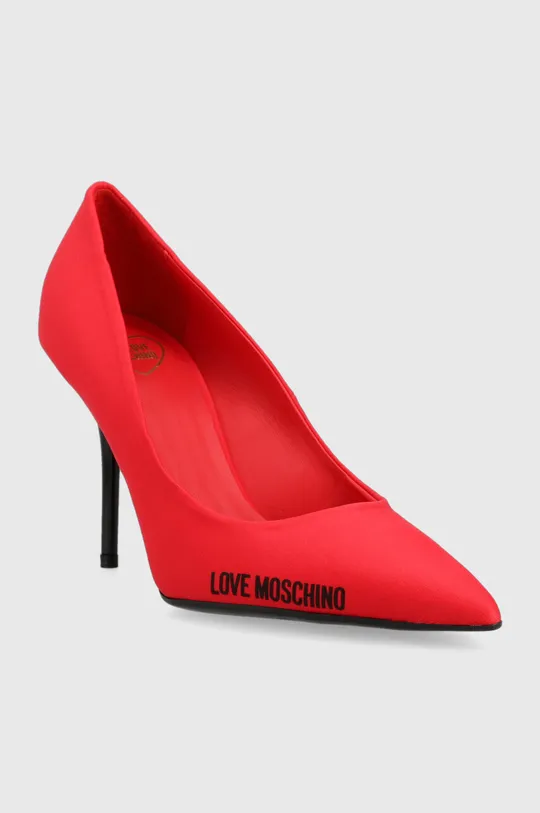 Γόβες παπούτσια Love Moschino Scarpad Spillo 95 κόκκινο