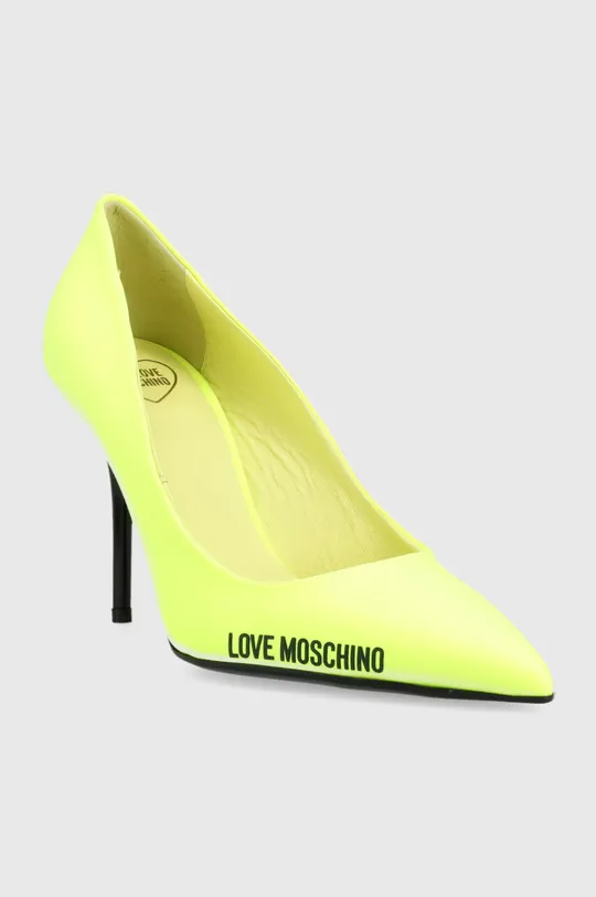 Γόβες παπούτσια Love Moschino Scarpad Spillo 95 κίτρινο