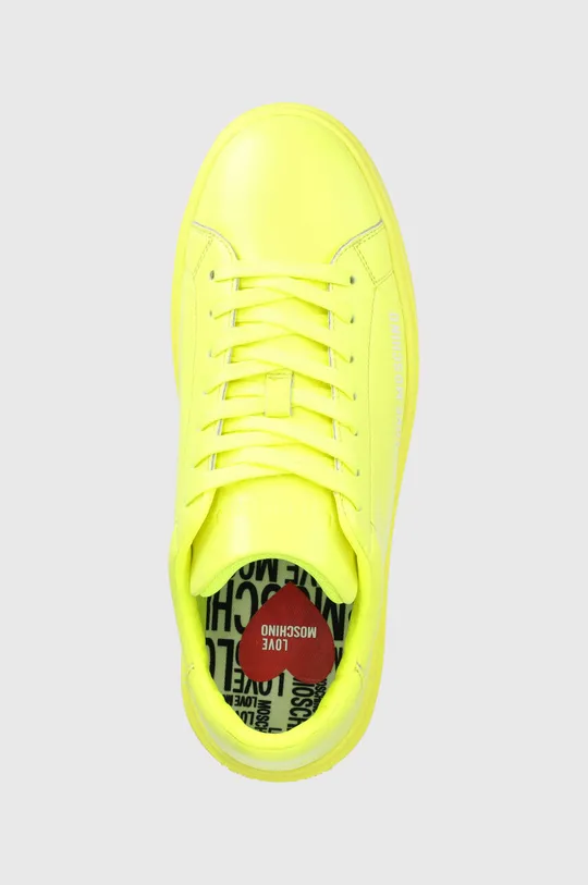 κίτρινο Δερμάτινα αθλητικά παπούτσια Love Moschino Bold 40