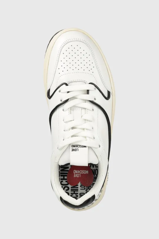 белый Кожаные кроссовки Love Moschino Sneakerd Basket 60
