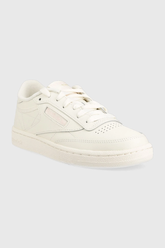 Usnjene superge Reebok Classic Club C 85 bež