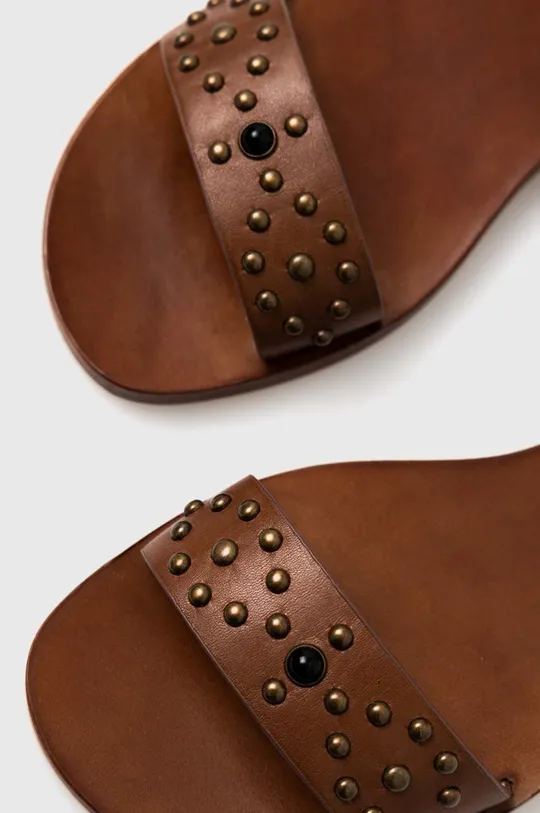 коричневый Кожаные сандалии Lauren Ralph Lauren 802891394001