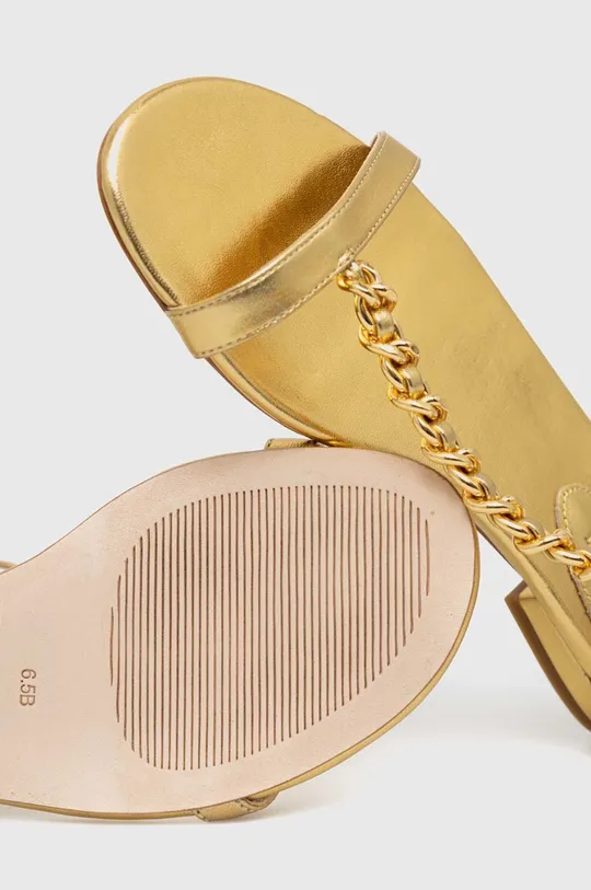 zlata Usnjeni sandali Lauren Ralph Lauren 802900075001