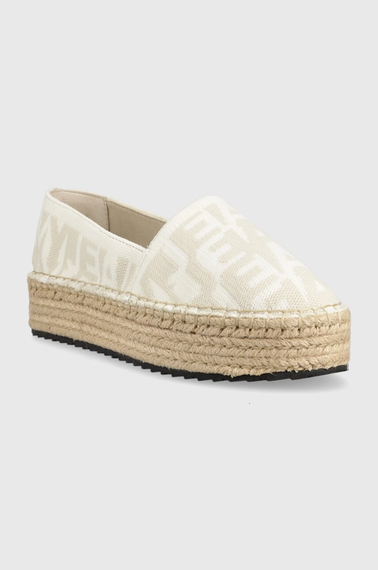 Εσπαντρίγιες Tommy Jeans LOGOMANIA ESPADRILLE μπεζ