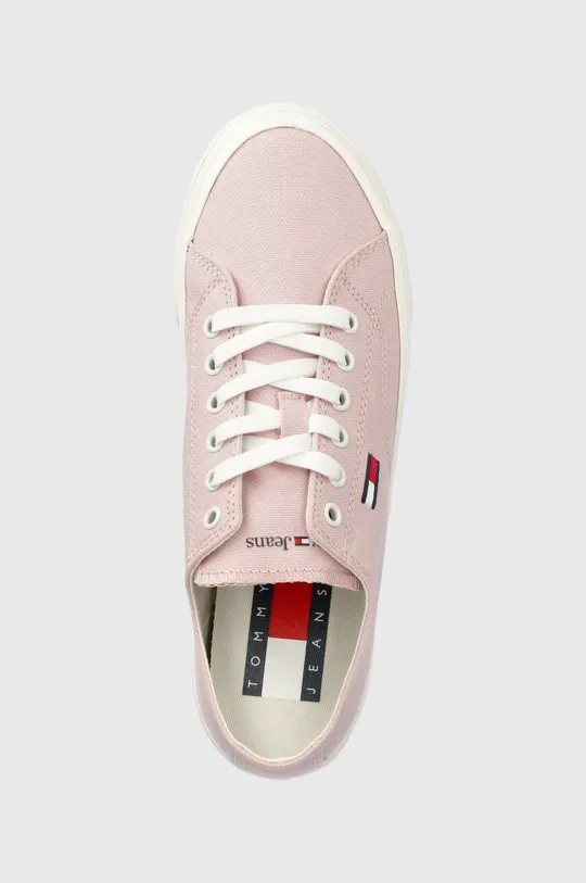 ροζ Πάνινα παπούτσια Tommy Jeans FLATFORM