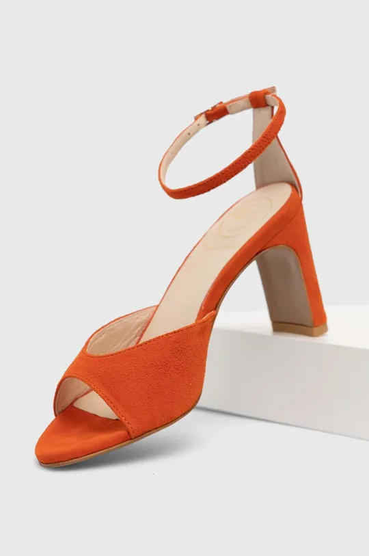 Baldowski sandali in camoscio arancione