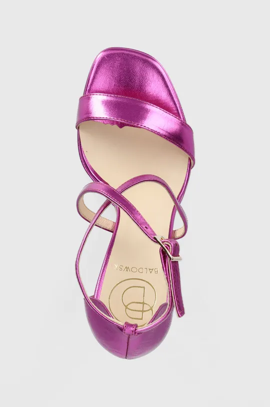 fialová Kožené sandále Baldowski