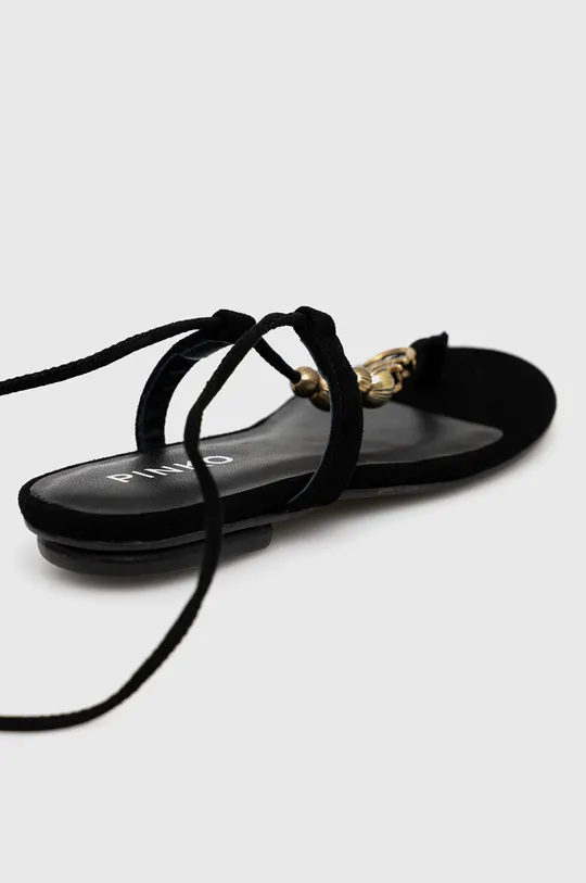 crna Sandale od brušene kože Pinko Elodie