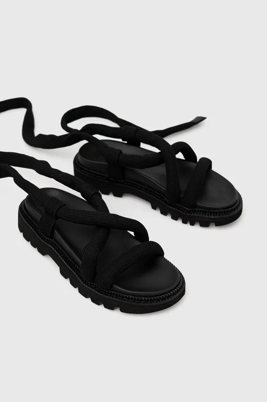 Tommy Jeans szandál CHUNKY SANDAL fekete