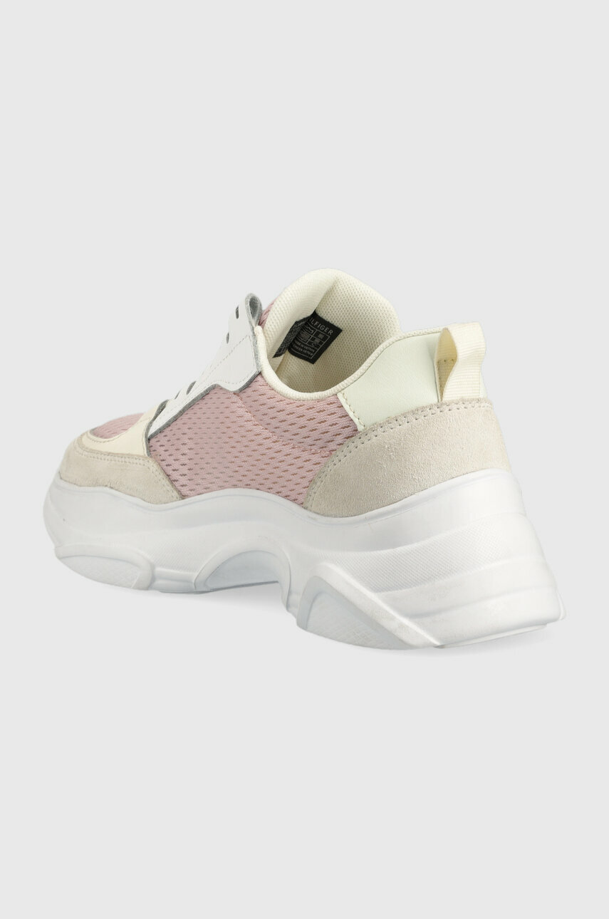 Sneakers boty Tommy Jeans LIGHTWEIGHT SHOE  Svršek: Textilní materiál, Přírodní kůže Vnitřek: Textilní materiál Podrážka: Umělá hmota