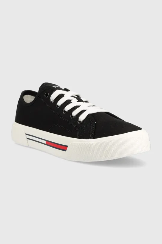 Tommy Jeans tenisówki LOW CUT WMNS CANVAS czarny