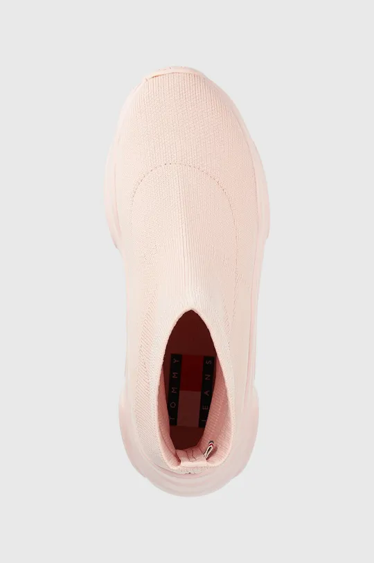 rózsaszín Tommy Jeans sportcipő SOCK BOOT MONOCOLOR
