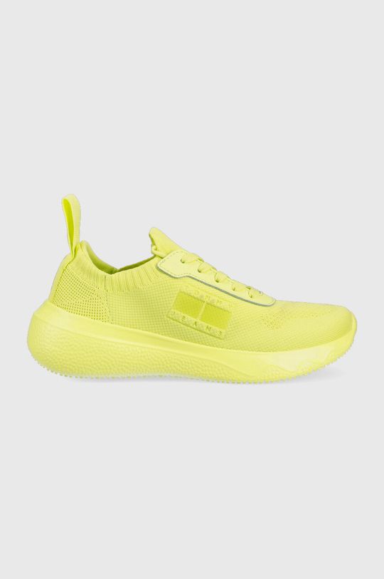 žlutě zelená Sneakers boty Tommy Jeans FLEXI CONTRAST BRAND Dámský