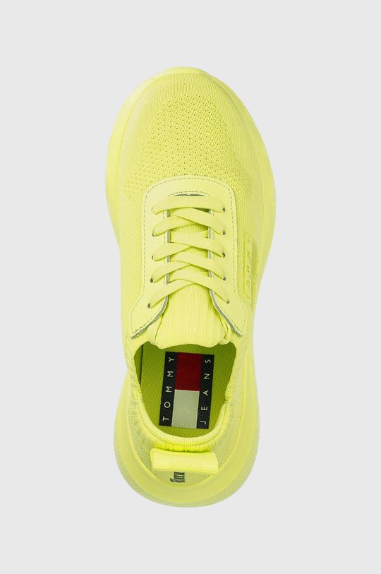 žlutě zelená Sneakers boty Tommy Jeans FLEXI CONTRAST BRAND