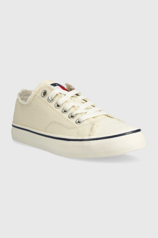 Teniske Tommy Jeans LOW CUT TJ SNEAKER bež