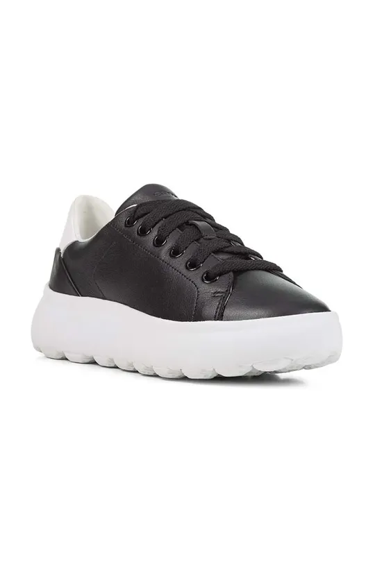 Δερμάτινα αθλητικά παπούτσια Geox Spherica Ec 4.1 μαύρο