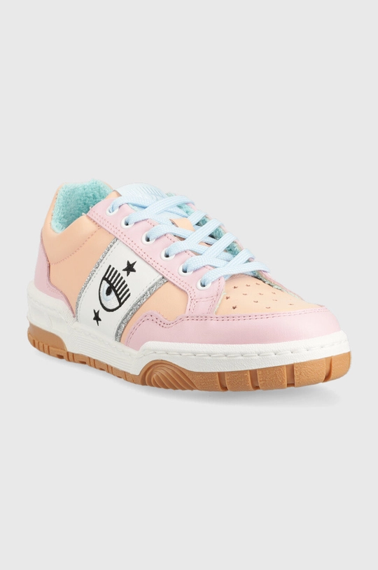 Chiara Ferragni sneakersy skórzane CF3107_237 pomarańczowy