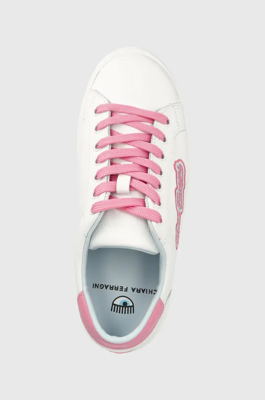 білий Шкіряні кросівки Chiara Ferragni Tennis Low