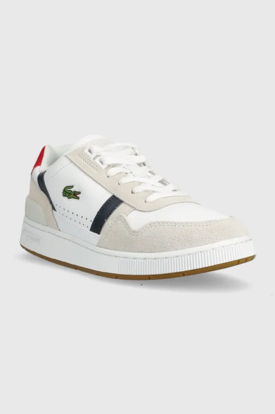 Δερμάτινα αθλητικά παπούτσια Lacoste T-CLIP λευκό