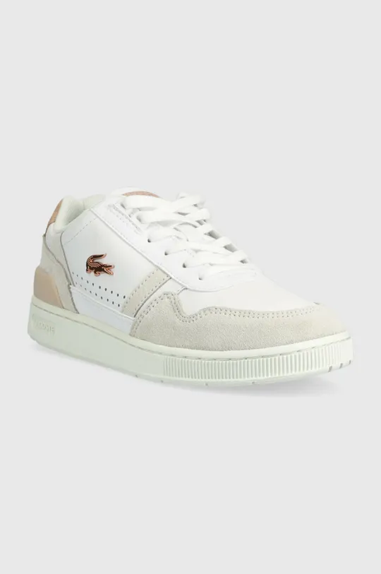 Шкіряні кросівки Lacoste T-CLIP білий