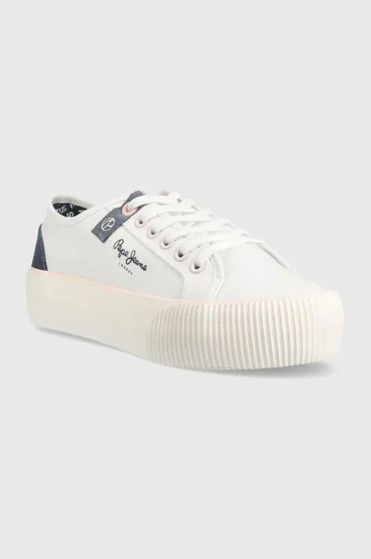 Πάνινα παπούτσια Pepe Jeans OTTIS λευκό